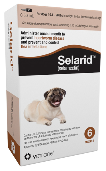 Selarid for Dogs 10.1-20 lbs Pet Medicine.