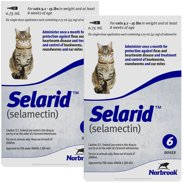 Selarid for Cats 5.1-15 lbs (12 Tubes)