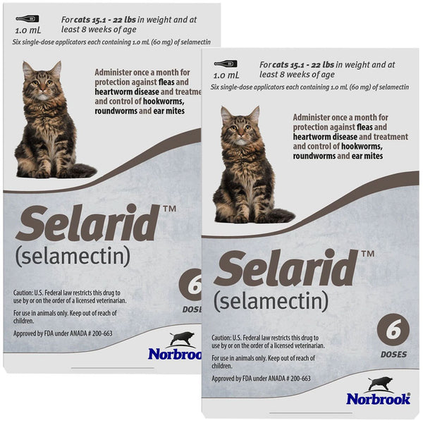 Selarid for Cats 15.1-22 lbs 12 dose