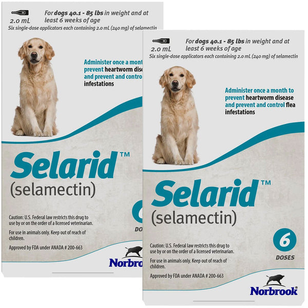Selarid for Dogs 40.1-85 lbs 12 doses