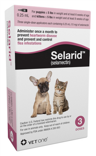 Selarid for Puppies and Kittens 0-5 lbs