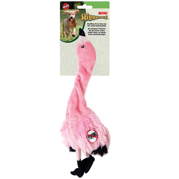 Ethical Skinneeez Exotic Series Pink Flamingo Plush Dog Toy