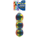 Petsport USA Rainbow Squeak Ball Dog Toy 2.5 inch
