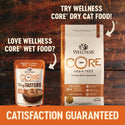 Wellness CORE Tiny Tasters Grain-Free Smooth Pate Chicken Wet Food for Cats (1.75 oz x 12 pouches)