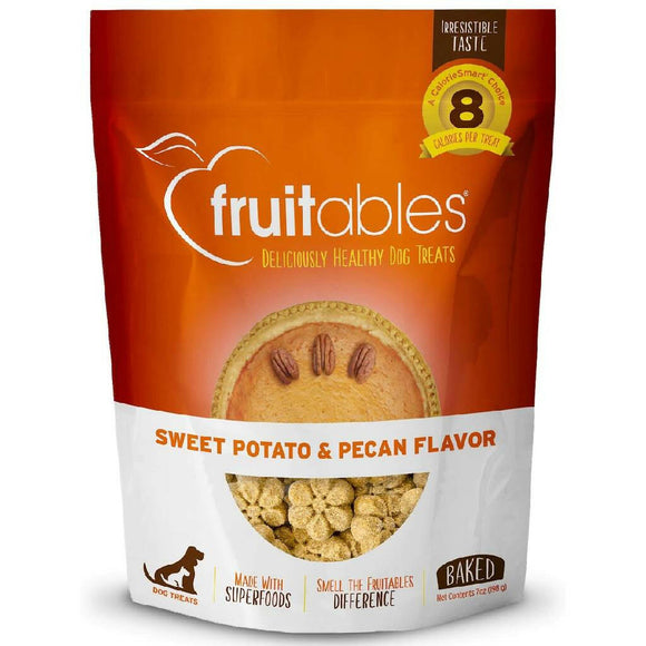 Fruitables Sweet Potato & Pecan Flavor Dog Treats (7 oz)