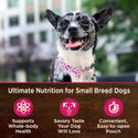 Wellness CORE Grain-Free Small Breed Mini Meals Chunky Chicken & Chicken Liver in Gravy Wet Dog Food (3 oz x 12 pouches)