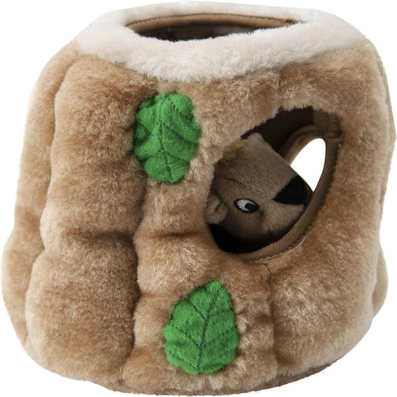 Outward Hound Hide-A-Squirrel Squeaky Brown Dog Toy (Medium)