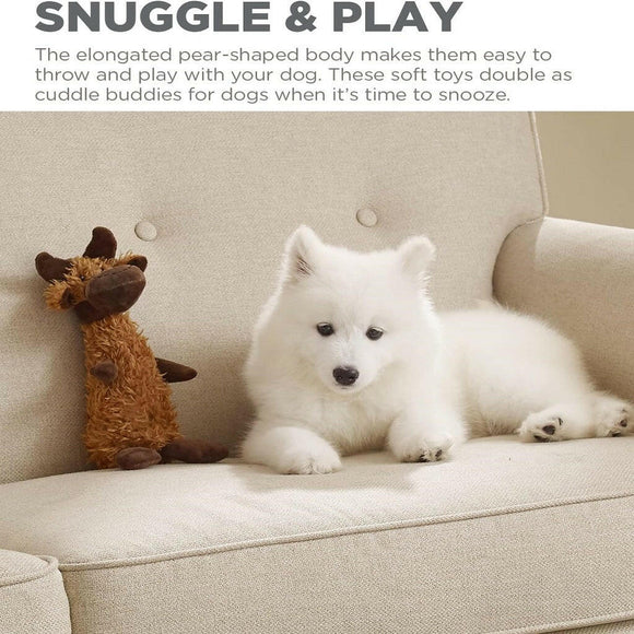 Outward Hound Scruffles Moose Plush Squeaky Toy For Dog (Large)