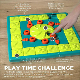 Outward Hound MultiPuzzle Interactive Treat Puzzle Toy For Dog (Expert Level)