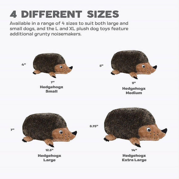 Outward Hound Hedgehog Brown Squeaker Dog Plush Toy (Extra Large)
