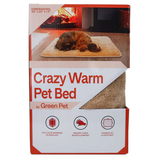 Green Pet Crazy Warm Pet Bed, One size, Hazelnut