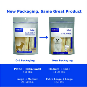C.E.T. HEXtra Dental Chews for Extra Small Dogs Under 11 lbs - 0