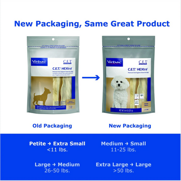 C.E.T. HEXtra Dental Chews for Extra Small Dogs Under 11 lbs - 0