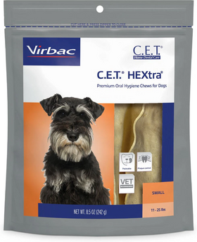 C.E.T. HEXtra Dental Chews for Small Dogs 11-25 lbs