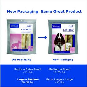 C.E.T. HEXtra Dental Chews for Medium Dogs 26-50 lbs - 0