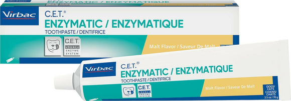 Virbac C.E.T. Enzymatic Toothpaste for Dogs & Cats, 2.5 oz