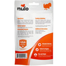 Nulo pet food package with ingredients, feeding guidelines, and product details on a white background