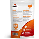 Nulo pet food package with ingredients, feeding guidelines, and product details on a white background