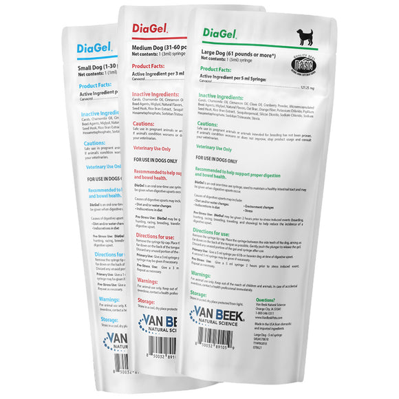 DiaGel Anti-Diarrheal Gel for Medium Dogs (3 ml)