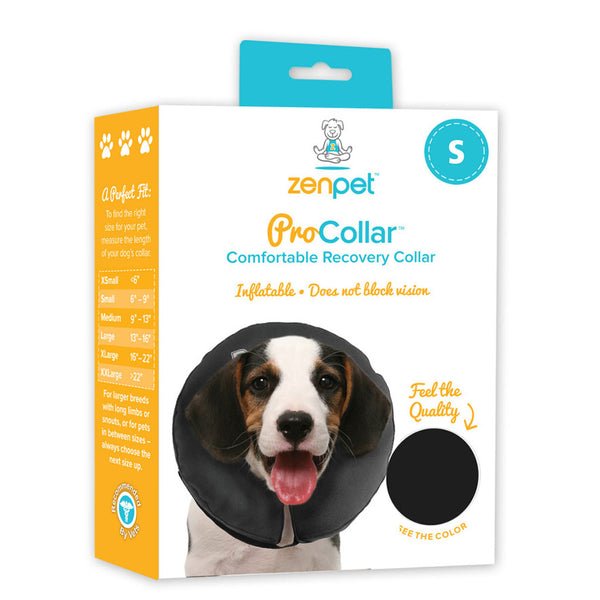 ZenPet ZenCollar Inflatable Recovery Collar for Dogs & Cats Small