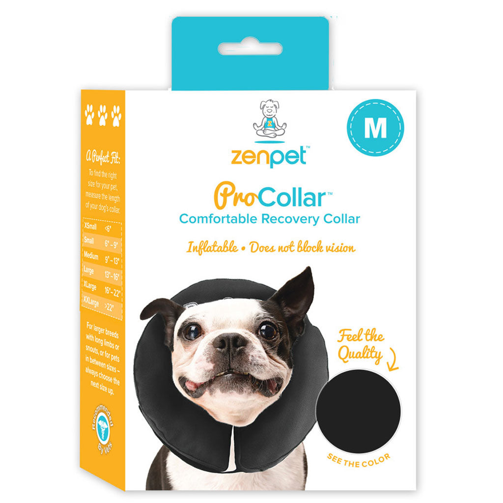 ZenPet ZenCollar Inflatable Recovery Collar for Dogs & Cats Medium