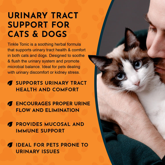 Animal Essentials Tinkle Tonic Herbal Tonic to Support Urinary Tracts System for Dogs & Cats