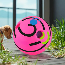 Interactive Squeak Ball Dog Toy – Durable Safe & Fun for All Breeds (Assorted Colors) - Interactive Dog Toys 1