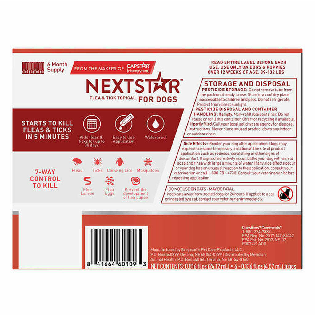 nextstar flea and tick topical for dogs