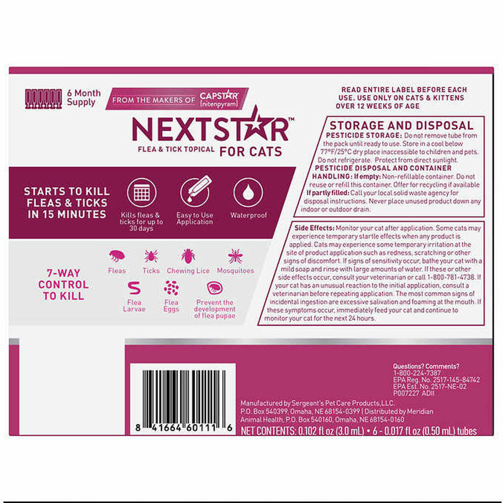 nextstar flea and tick for cats