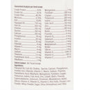 Lable with ingredients list 