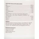 Lable with ingredients list