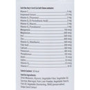 Label with ingredients list