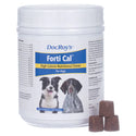 White Container with label, Doc Roys Forti Cal for dogs & Cats, 120 ct Soft Chews