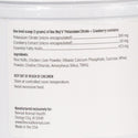 Label with ingredients list