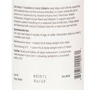 White bottle with instructions on back