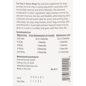 Label with instructions 