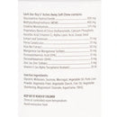 Label with ingredients 