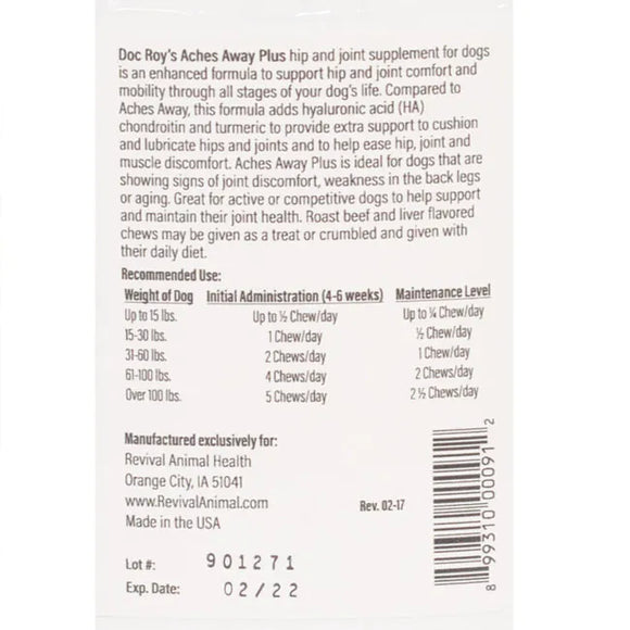 Label with instructions