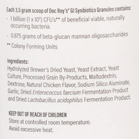 Lable with ingredients 