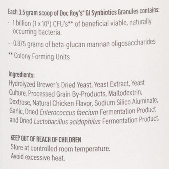 Lable with ingredients 