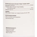 Lable with ingredients list