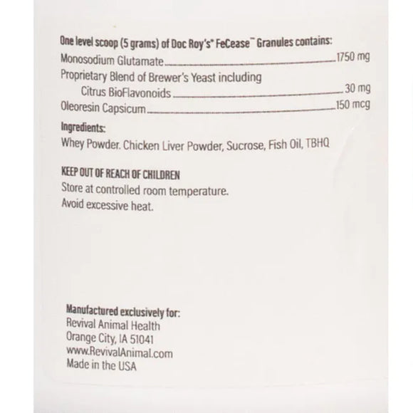 Lable with ingredients list