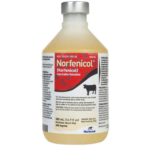 Norfenicol (Florfenicol) Solution for Beef & Non-Lactating Dairy Cattle, 500-ml