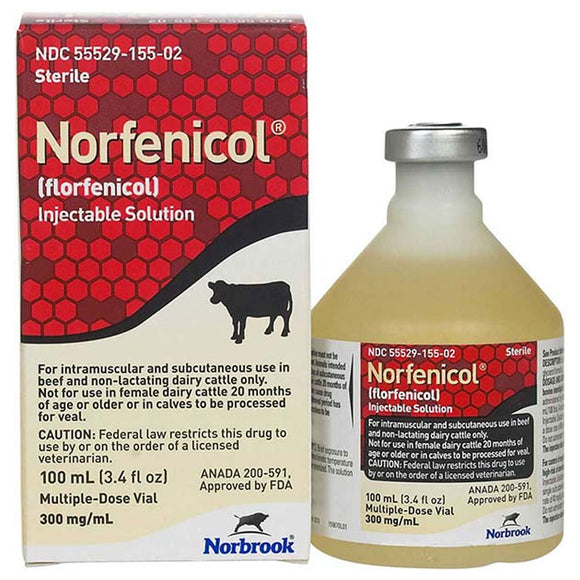 Norfenicol (Florfenicol) Solution for Beef & Non-Lactating Dairy Cattle, 100-ml