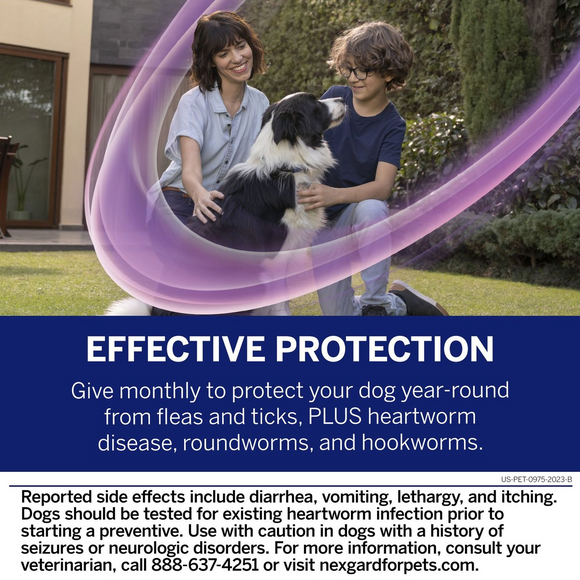 NexGard PLUS Chews for Small Dogs 4-8 lbs (Orange Box)