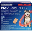 NexGard PLUS Chews for Dogs 66.1-132 lbs 6 chews