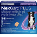 NexGard PLUS Chews for Dogs 33.1-66 lbs 3 chews
