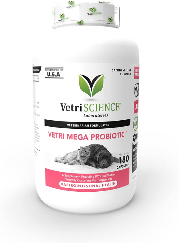 VetriScience Vetri Mega Probiotic Capsules for Cats & Dogs