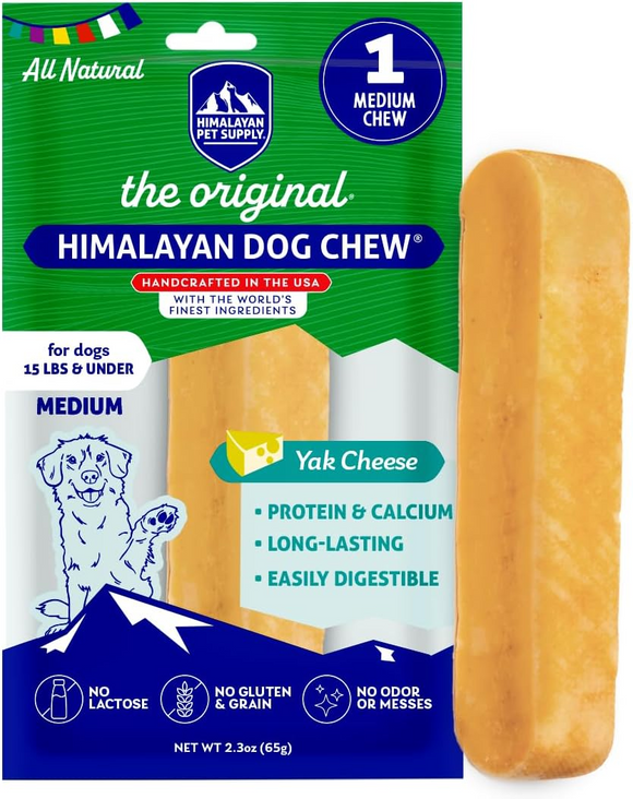 Himalayan Pet Supply Himalayan Dog Chew Original Yak Cheese Chew for Dogs