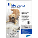 Interceptor Chewable Tablet for Dogs 51-100 lbs & Cats 12.1-25 lbs 6 chewable
